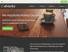Tablet Screenshot of elvanto.com